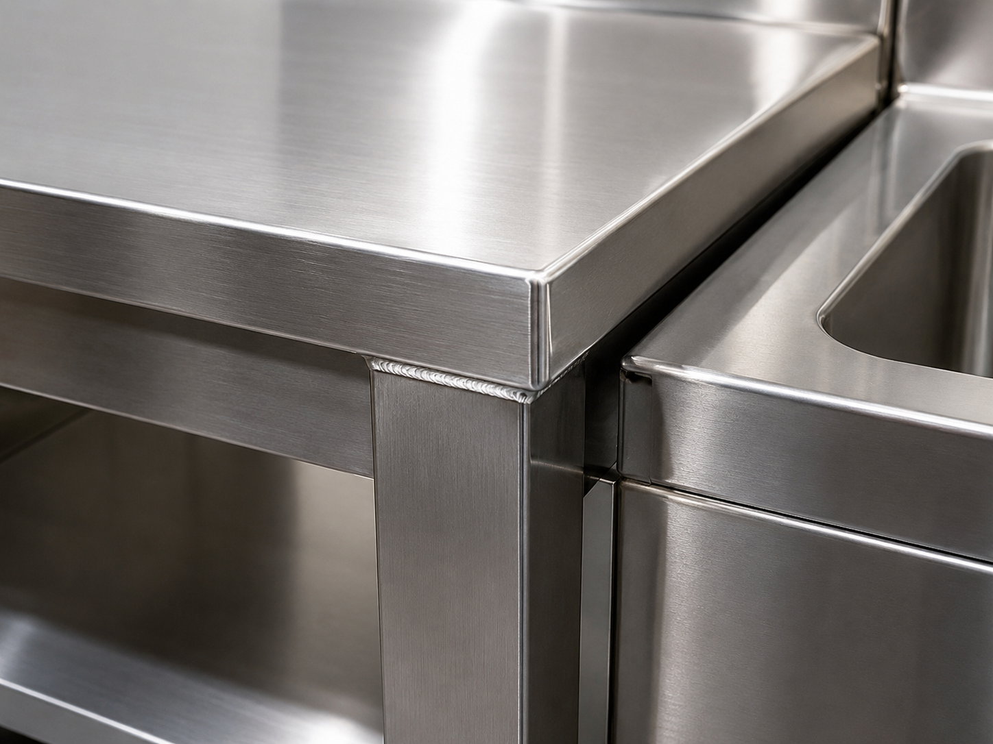 Stainless steel product families for commercial kitchens